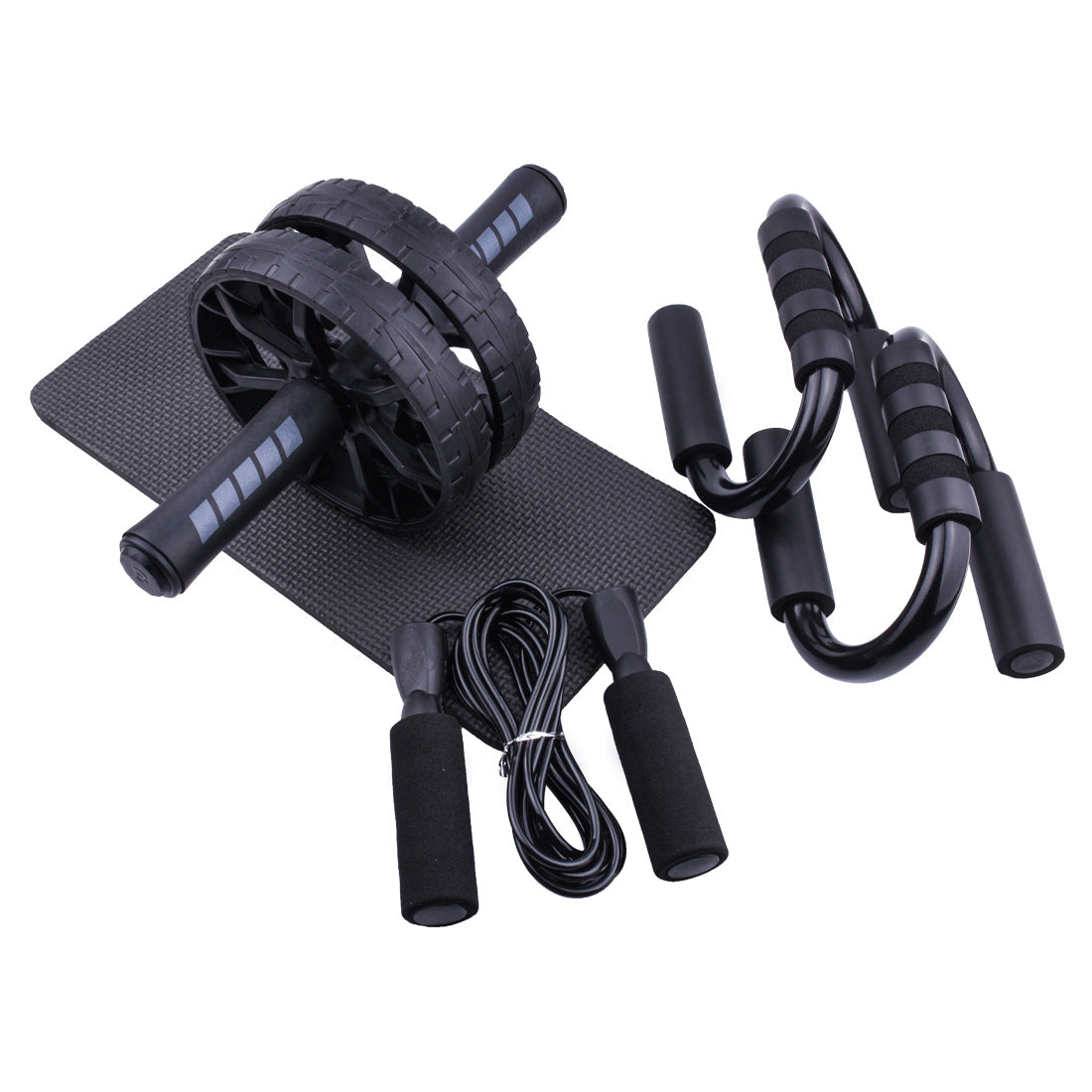 Abdominal hjul Push-Up beslag hoppereb 3-delt sæt