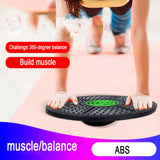 Yoga Balance Board Disk Stabilitet Runde Plader Træningstræner til Fitness Sport Talje Vridning Fitness Balance Board
