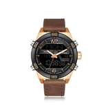 Men'S Watch Led Electronic Watch Waterproof Belt Quartz Men'S Watch Watch