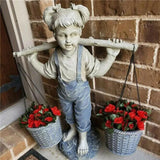 3D Three-dimensional Resin Crafts To Carry Girls Standing