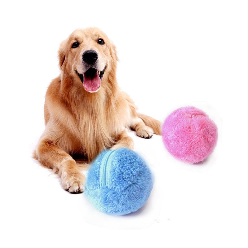 Pet Elektrisk legetøjsbold Automatisk Pet Plush Ball