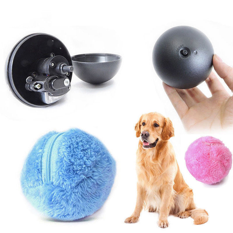 Pet Elektrisk legetøjsbold Automatisk Pet Plush Ball