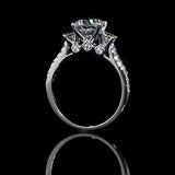 Three Round Diamond Zircon Rings