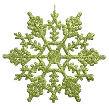 聖誕裝飾品，壓克力10CM雪花，聖誕必需品，聖誕樹衣架粉批發
