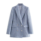 Urban Casual Women's Double Breasted Blazer