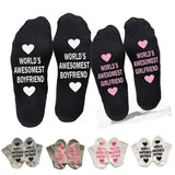 Unisex Men Women Cotton Socks Printing Letter Funny Socks For Boyfriend   Girlfriend Valentine's Day Gift