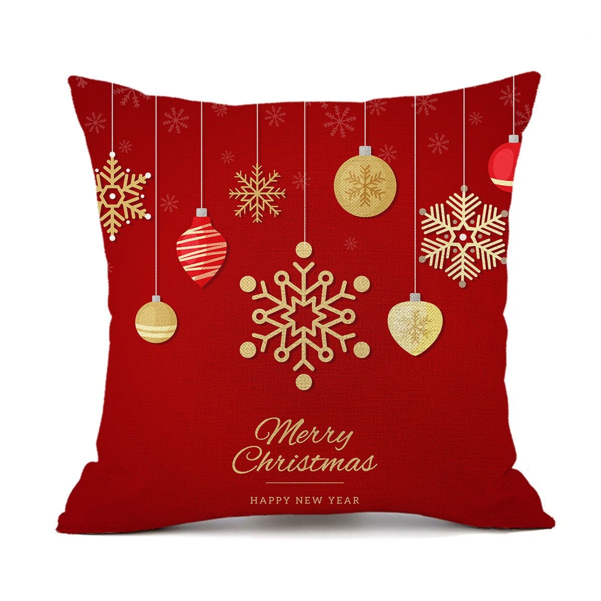 聖誕亞麻枕頭套