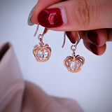 Zircon Crown Jewelry Set Earrings Pendant Jewelry Two-piece Christmas Gifts Europe
