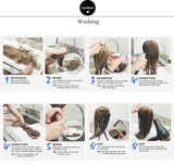 Yin And Yang Head Long Curly Hair Air Bangs European And American Wig