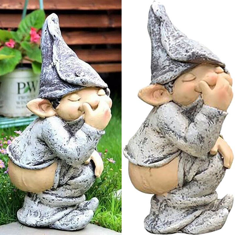 Dwarf Pull Smelly Little Dwarf Resin Crafts