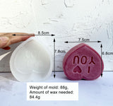 DIY Valentine's Day 3D Love Scented Candle Silicone Mold