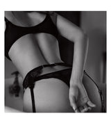 Lace soft steel ring bra set