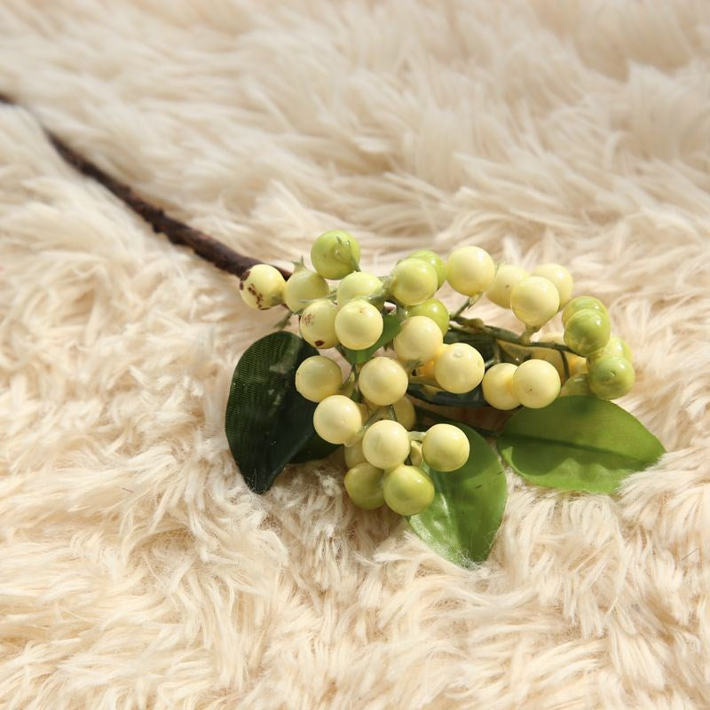 Christmas Berry Simulation Flower Bean Branch Fake Table Decoration