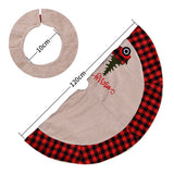 Linen Tree Skirt Bil Juletræ 120CM Julepynt Træ