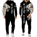 Herre Sports Print Mode Zip Sweatshirt Sæt