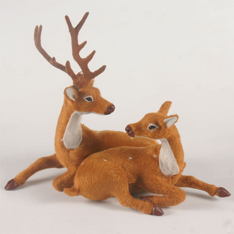Jul hjort simulering elg Jul vindue layout rekvisitter desktop ornamenter hjort julepynt