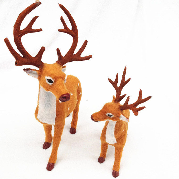 Jul hjort simulering elg Jul vindue layout rekvisitter desktop ornamenter hjort julepynt