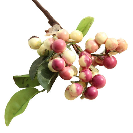 Christmas Berry Simulation Flower Bean Branch Fake Table Decoration