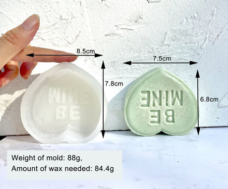 DIY Valentine's Day 3D Love Scented Candle Silicone Mold
