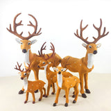 Jul hjort simulering elg Jul vindue layout rekvisitter desktop ornamenter hjort julepynt