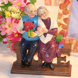 Resin Craft Parents And Elders Birthday Cake Ornament