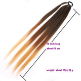 Women's Fashionable Braided Wig Ponytail Dreadlocks