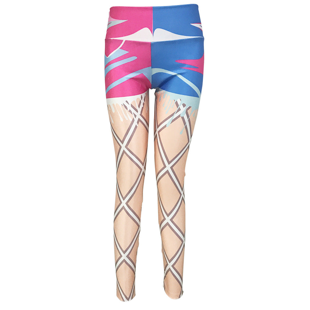 Elastiske træningstights Gym Yoga Slim Leggings