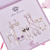 Women's Valentine's Day Sterling Silver Week Earrings